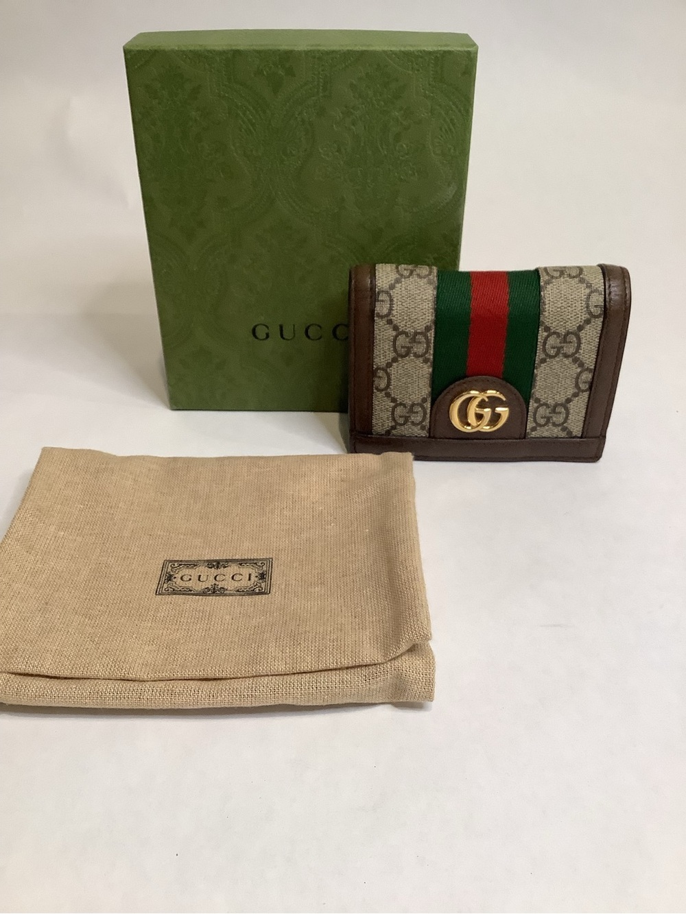 Gucci Brown GG wallet h